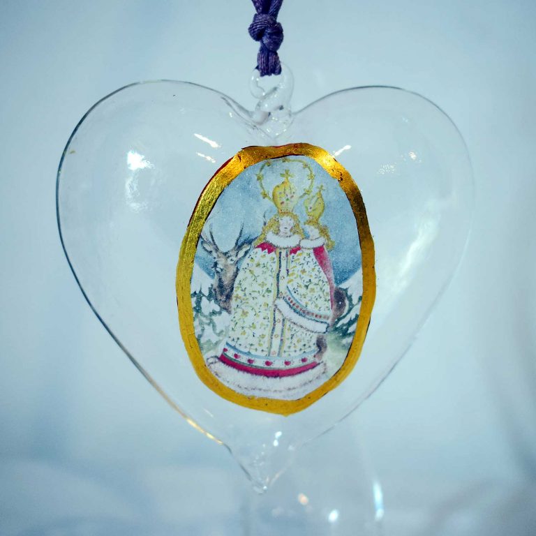 Cuore Vetro con Madonnina