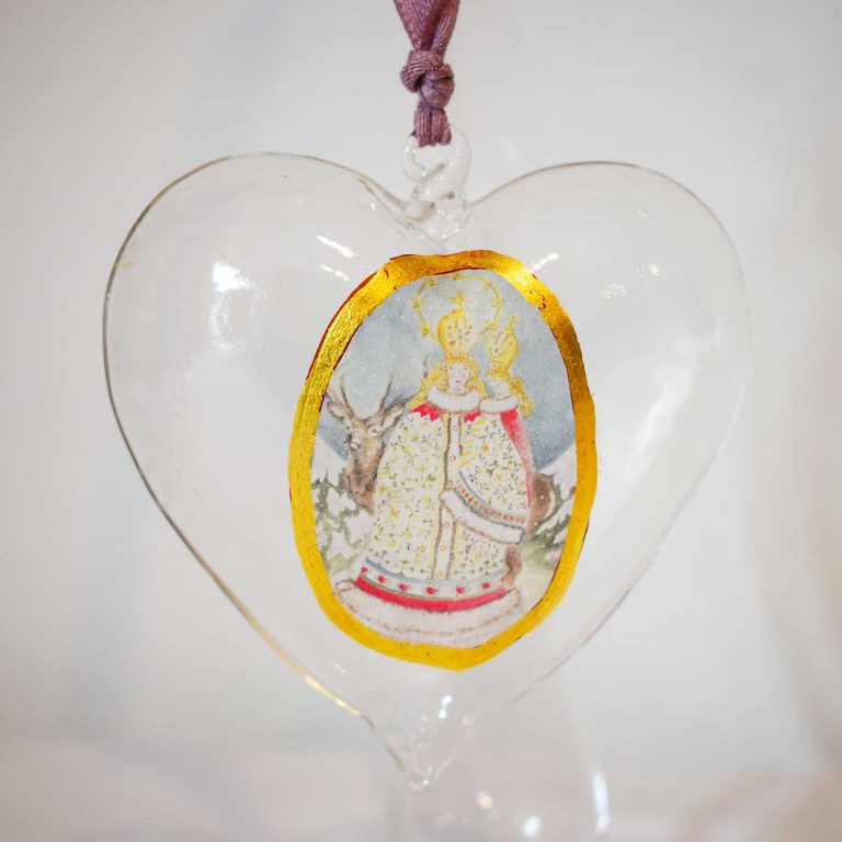 Cuore Vetro con Madonnina